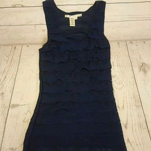 Max Studio Royal Blue Ruffle Tank Blouse
Size S